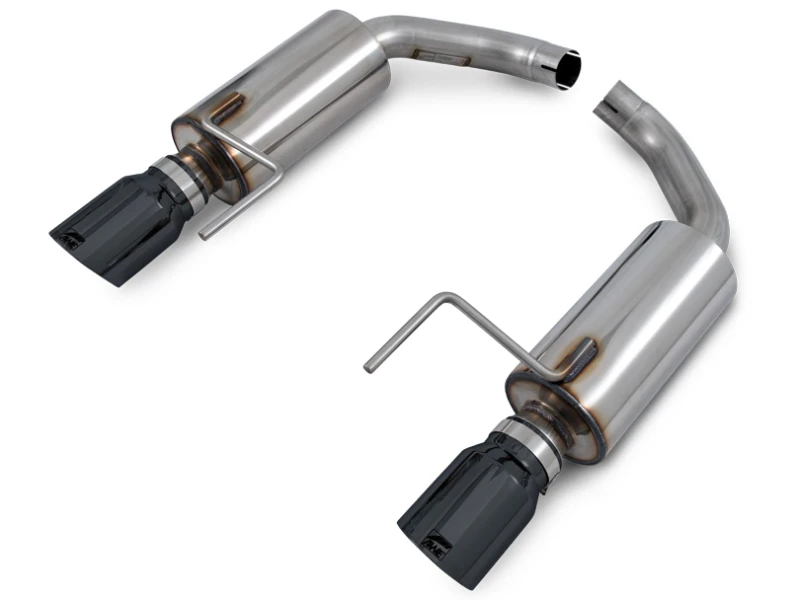 AWE Tuning S550 Mustang EcoBoost Axle-back Auspuff - Touring Edition (Diamantschwarze Endrohre)