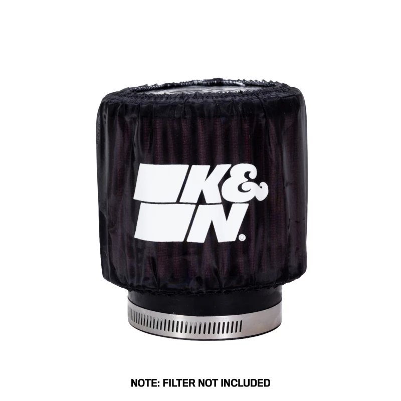 K&N Black DryCharger Round Straight Air Filter Wrap 4.5in ID x 4in H