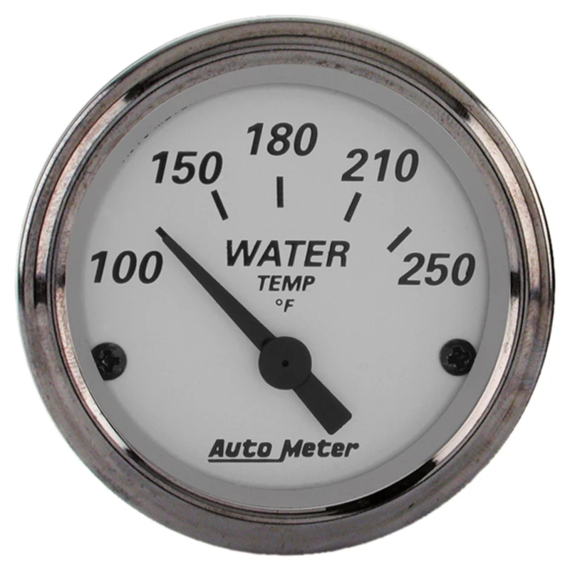 AutoMeter-Wasser-Temperaturanzeige 2-1/16 Zoll 250 Grad F Elektrisch American Platinum