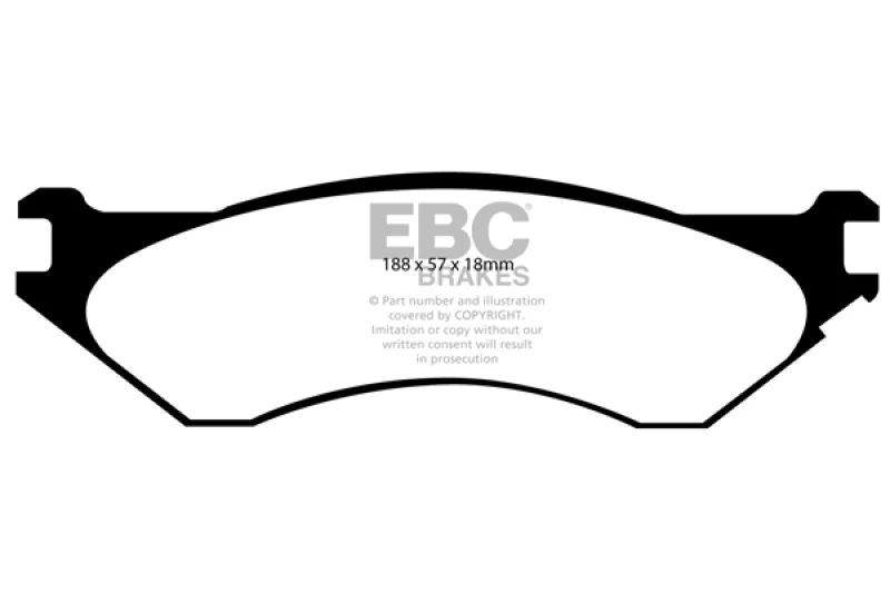 EBC 06-11 Dodge Ram 1500 Mega Cab 2WD Ultimax2 Rear Brake Pads