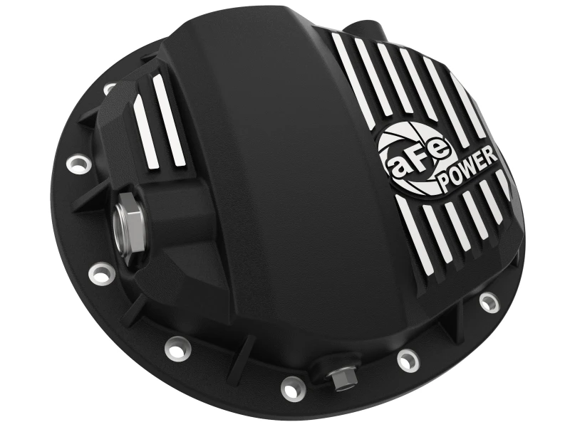aFe Pro Series GMCH 9.5 Hinterachs-Abdeckung Schwarz mit bearbeiteten Rippen 19-20 GM Silverado/Sierra 1500