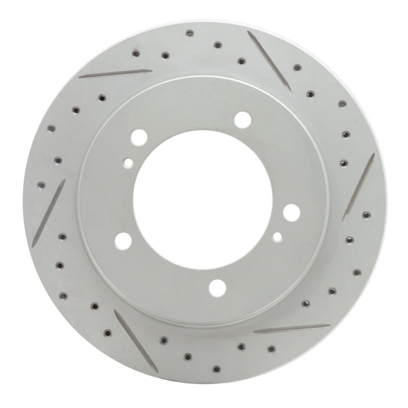 DFC 99-04 Chevrolet Tracker Front Right Drilled & Slotted Geoperformance Rotor