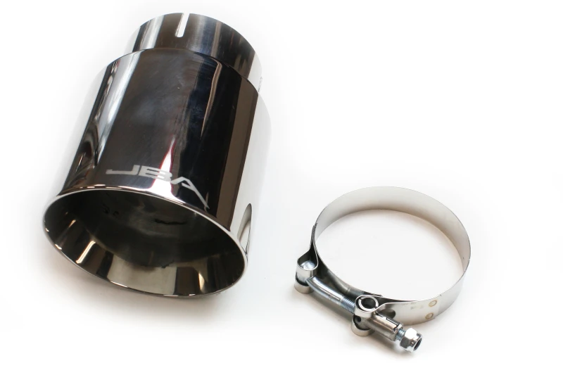 JBA 3in x 4in x 5-3/4in Doppelwandiger Polierter Chrom-Tip - Klemmbar