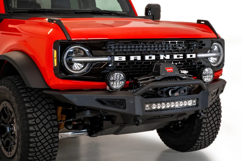 Addictive Desert Designs Rock Fighter Front Bumper for 2021+ Ford Bronco - Hammer Black