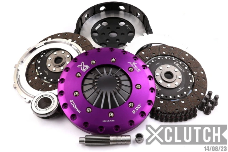 XClutch 06-07 Mazda Mazdaspeed 3 2.3L Turbo 9-Zoll-Doppelscheiben-Organik-Kupplungskit