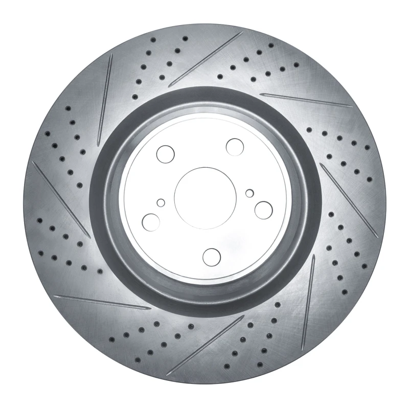 DFC 10-17 Lexus Ls460 Left Front Drilled & Slotted Geoperformance Rotor