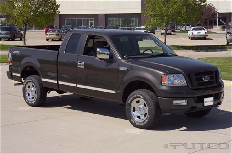 Putco 04-08 Ford F-150 Super Cab 6ft Box (ohne Flares) - Billet Aluminium-Seitenleisten