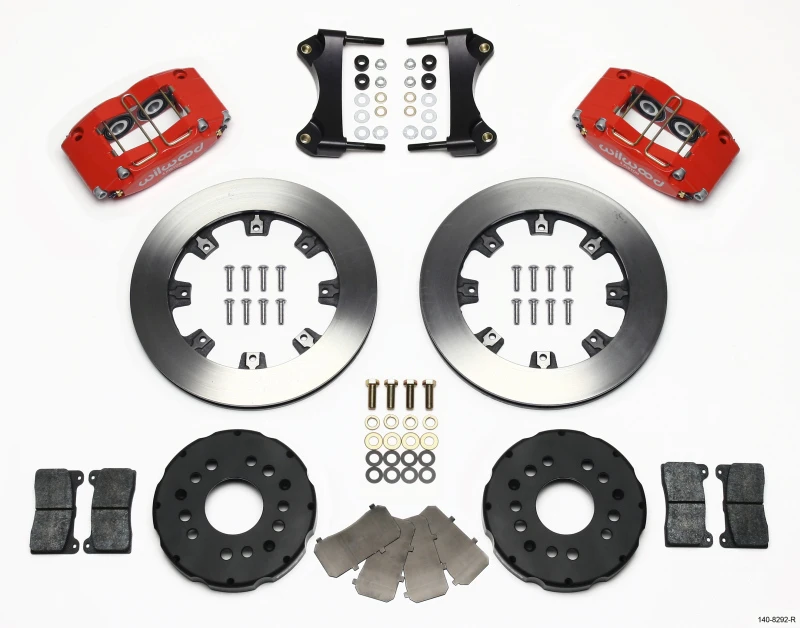 wilwood_140-8292-R-679572be3a5ba Wilwood Dynapro Radial Front Kit 12,19 Zoll Rot für 95-99 Mitsubishi Eclipse (*Line Kit benötigt*)