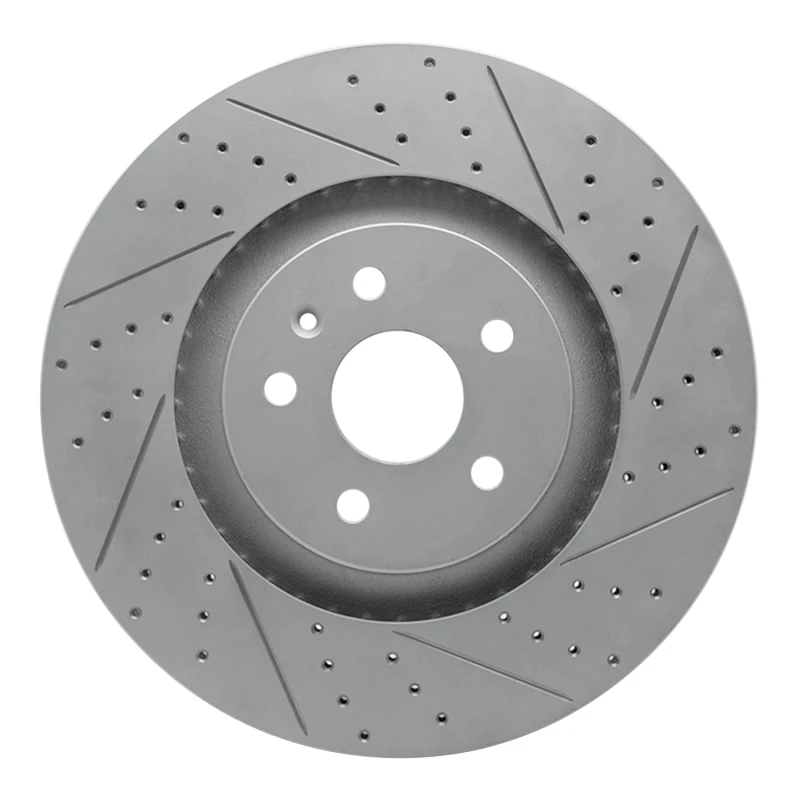 DFC 09-15 Cadillac Cts Front Right Drilled & Slotted Geoperformance Rotor