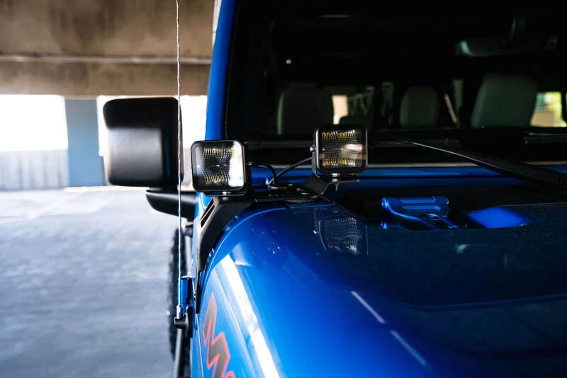 DV8 Offroad Dual Pod Light Mounts für Jeep JL 392 & Jeep JT Mojave Edition