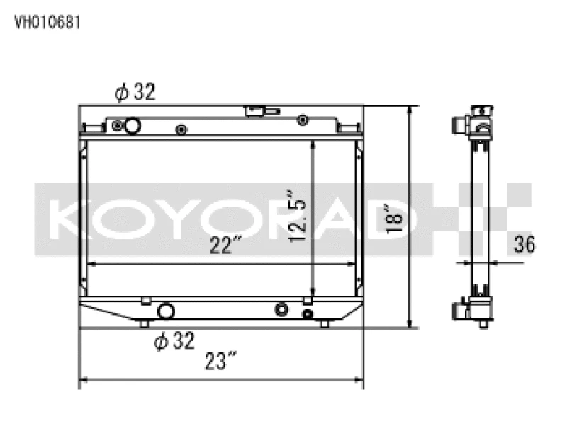 Koyo Racing All-Aluminium Kühler für 1984–1987 Toyota Corolla RWD mit 3SGE BEAMS 2.0L Motor