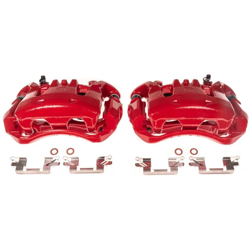 powerstop_S6864-67973bbbe8400 Power Stop 11-13 Nissan Leaf Front Red Calipers w/Brackets - Pair