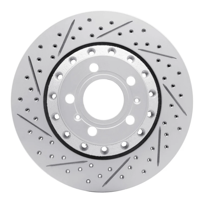 DFC 04-10 Audi A8 Rear Left Drilled & Slotted Geoperformance Rotor