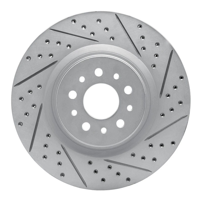 DFC 15-22 Ram Promaster City Front Right Drilled & Slotted Geoperformance Rotor