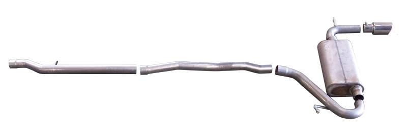 Gibson 07-13 Jeep Patriot Limited 2.4L 2.25 Zoll Kat-Back-Einzelauspuff - Edelstahl