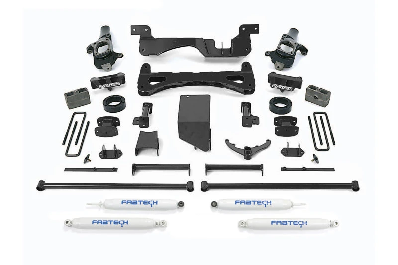 Fabtech 01-10 GM C/K2500HD 6-Zoll-Perf-System mit Perf-Shocks