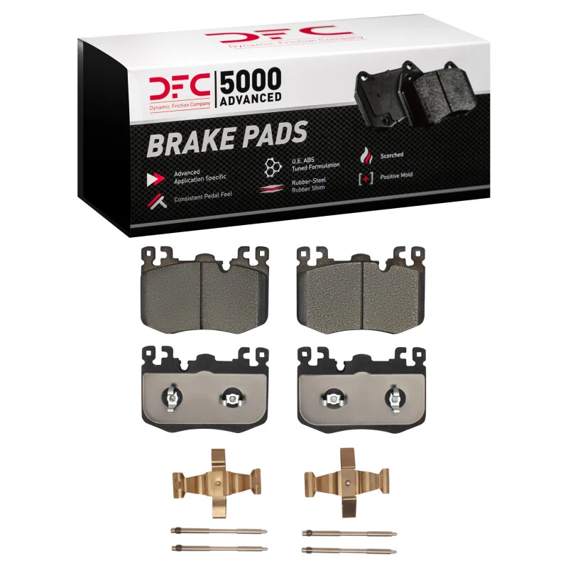 DFC 21-24 Polestar Polestar 2 Front 5000 Advanced Low Metallic Brake Pads and Hardware Kit