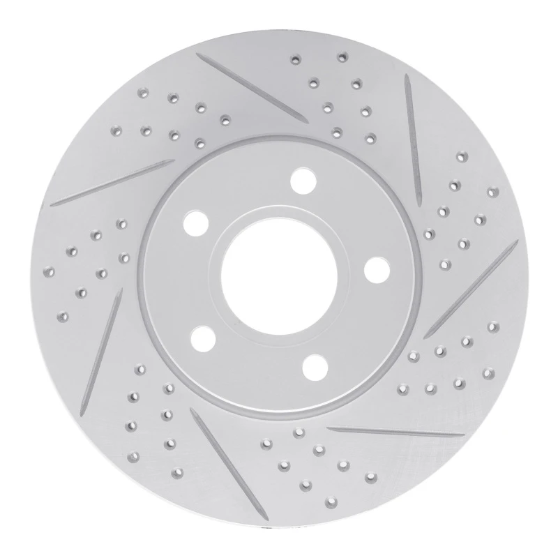 DFC 12-18 Ford Focus Front Right Drilled & Slotted Geoperformance Rotor