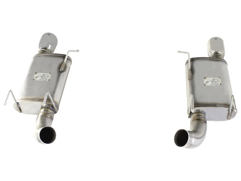 aFe MACHForce XP Auspuff 11-14 Ford Mustang GT V8-5.0L 3 Zoll SS Axle-Back mit polierten Endrohren