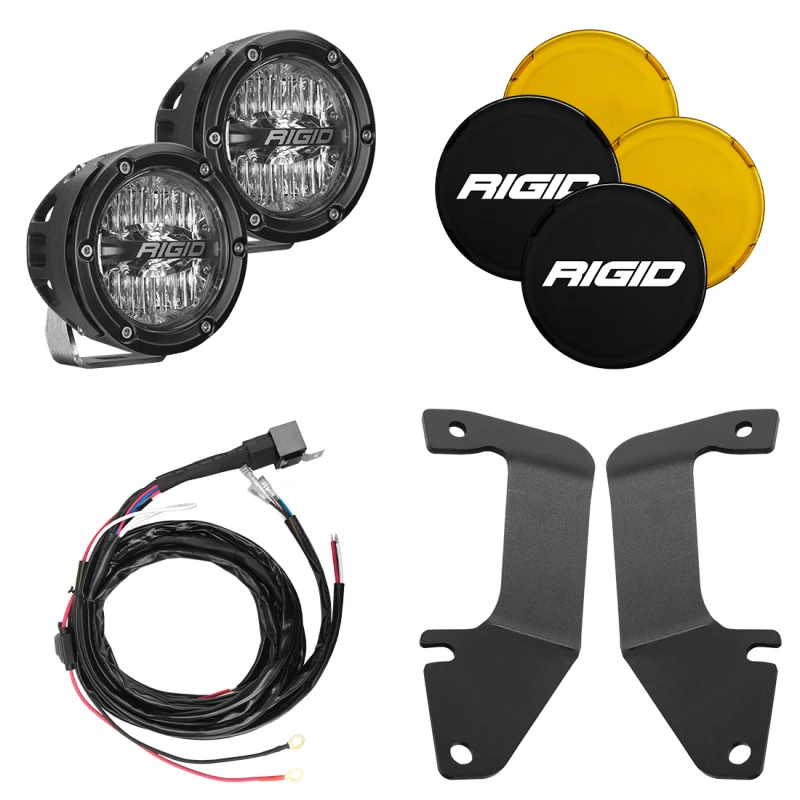 Rigid Industries A-Pillar Lichtkit für 2014–2020 Toyota Tundra mit 4 Zoll 360-Series Drive