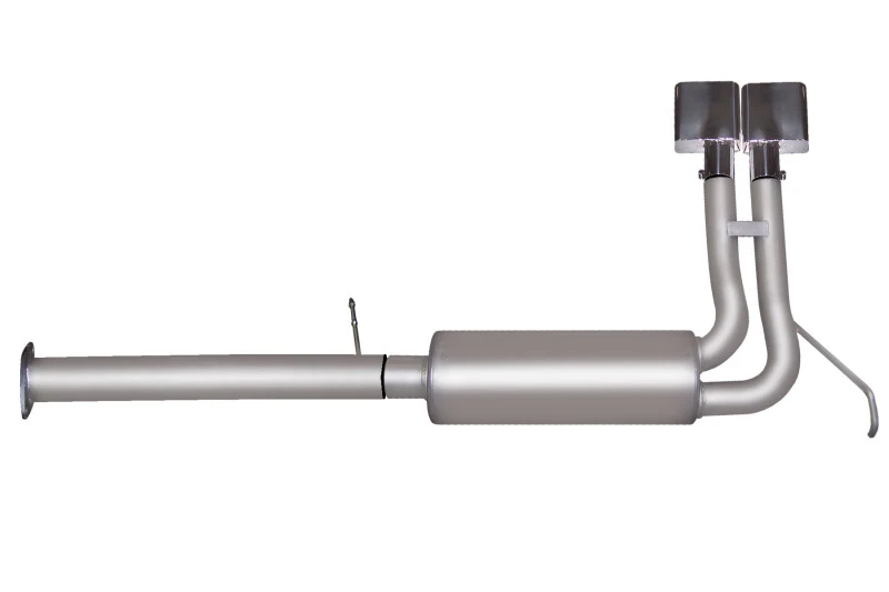 Gibson 96-97 Chevrolet C1500 Basis 4.3L 2.5in Cat-Back Super Truck Auspuff - Edelstahl