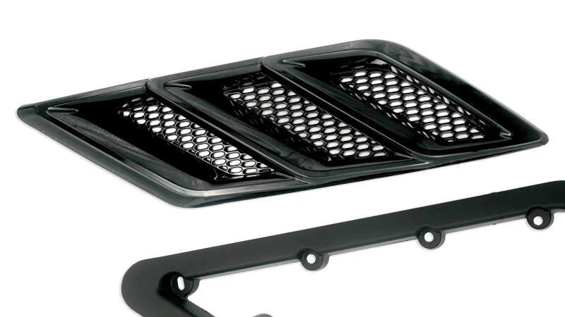 Roush 2015-2023 Roush Mustang Fender Vent Heat Extractors - Gloss Black