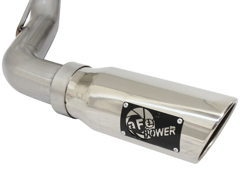 aFe Mach Force-XP Auspuff 3in Kat-Back SS 14-15 GM 1500 Trucks 4,3L/5,3L Dual Split mit polierter Spitze