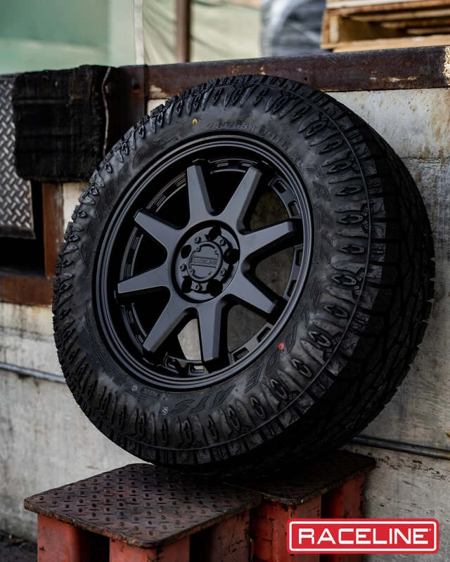 Raceline 947B Scout 16x8in / 8x165.1 BP / 0mm Offset / 125.2mm Bore - Satin Black Wheel