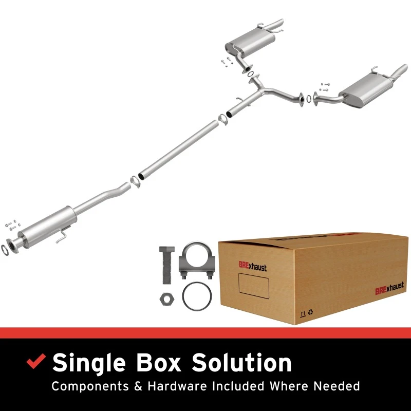 BRExhaust Direct-Fit Replacement Exhaust Kit for 2005-2012 Toyota Avalon 3.5L