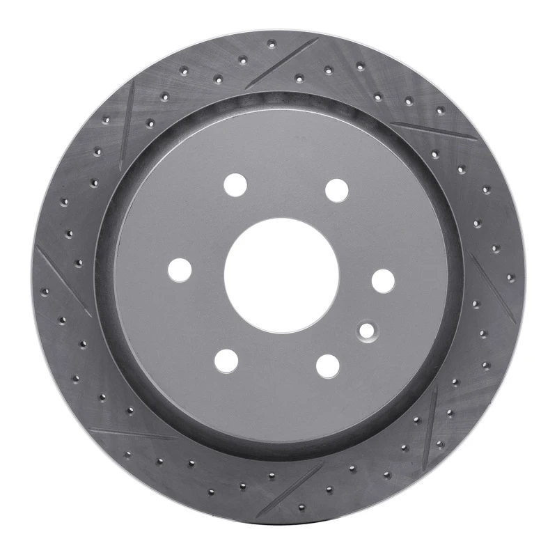 DFC 13-19 Cadillac Xts Rear Left Drilled & Slotted Geoperformance Rotor