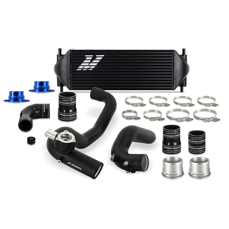 Mishimoto 2021+ Ford Bronco 2.3L Intercooler-Kit - Schwarze Rohre/Schwarzer Kern