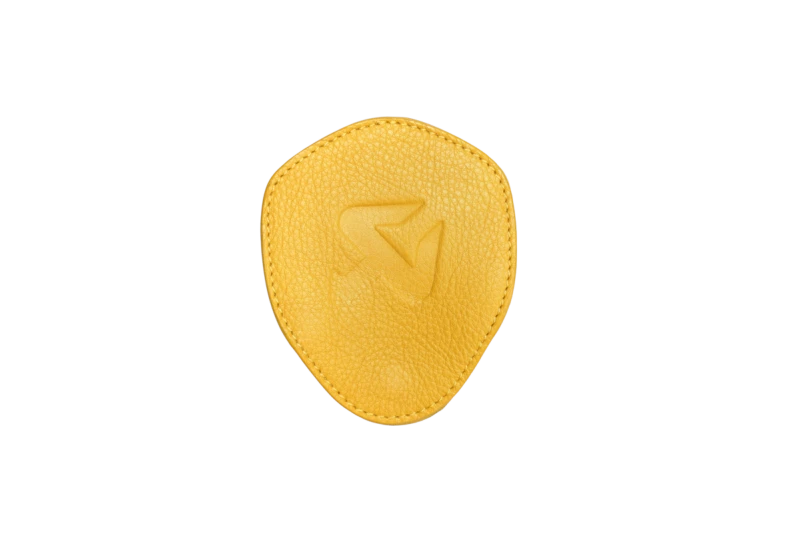 Akrapovic Leather Headphones Case - Yellow