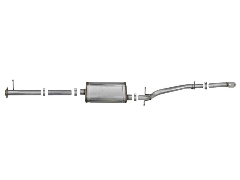 aFe MACH Force-Xp Hi-Tuck 3 Zoll 409 SS C/B Auspuff 15-18 GM Colorado L4-2,5L/V6-3,6L - Polierter Endschalldämpfer