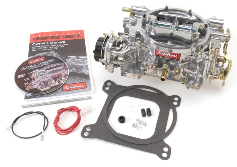 Edelbrock Vergaser Performer Serie 4-Barrel 500 CFM Electric Choke Satin Finish