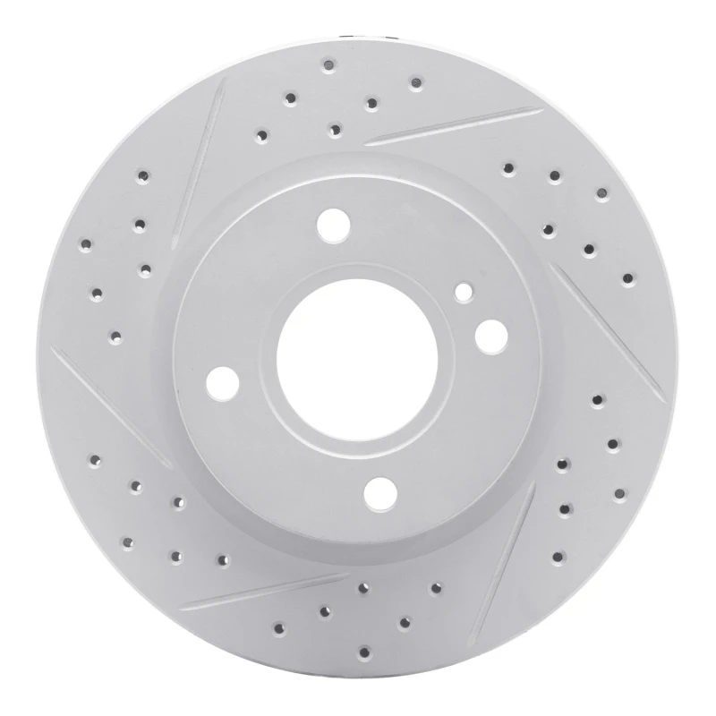 DFC 11-19 Ford Figo (Mexico) Front Left Drilled & Slotted Geoperformance Rotor