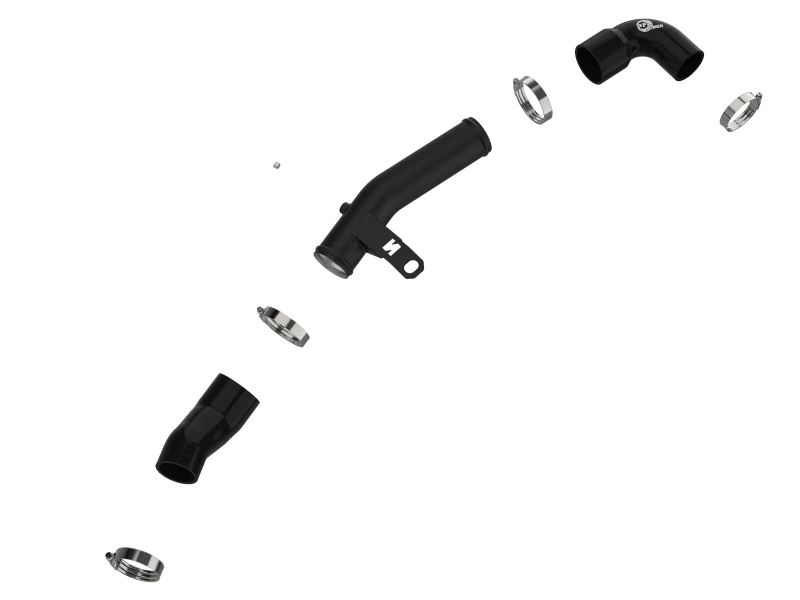 aFe 19-22 Hyundai Veloster N L4 2.0L (t) BladeRunner 2-1/2 Zoll Aluminium Hot Charge Pipe - Schwarz