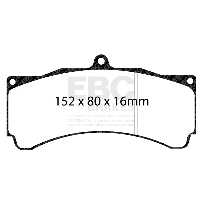EBC Racing Alcon CAR89 Calipers RP-X Brake Pads