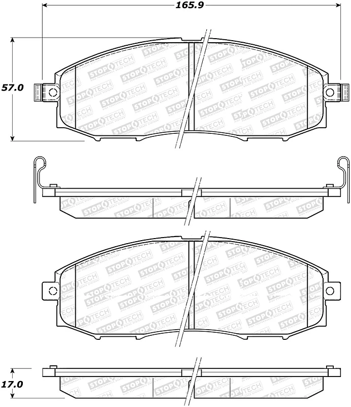 StopTech Street Select Brake Pads