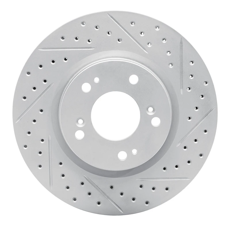 DFC 04-12 Mitsubishi Eclipse Front Right Drilled & Slotted Geoperformance Rotor