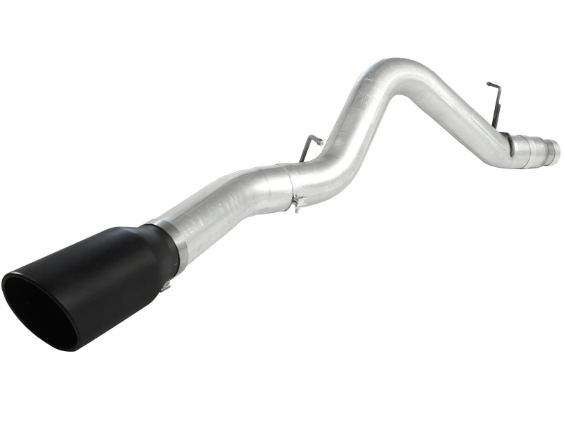 aFe Atlas Auspuff 5 Zoll DPF-Back Al Stahl 11-13 GM Diesel Trucks V8-6.6L (td) LML (Schwarze Spitze)