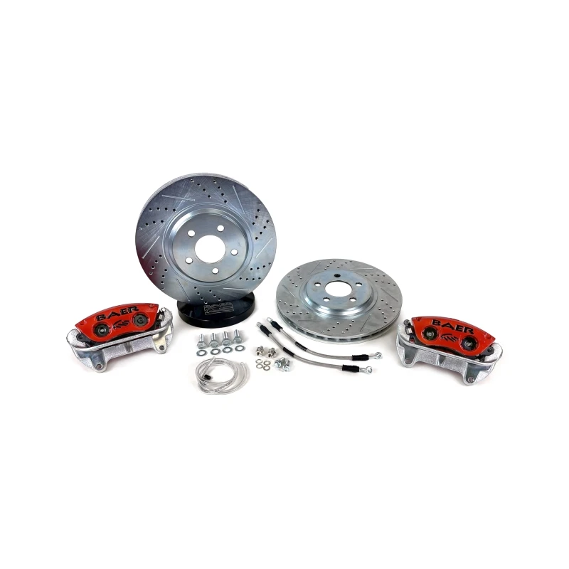 Baer Brakes 94-04 Ford Mustang w/OE Spindles & Hubs 13in Classic Series Front Brake Kit - Red