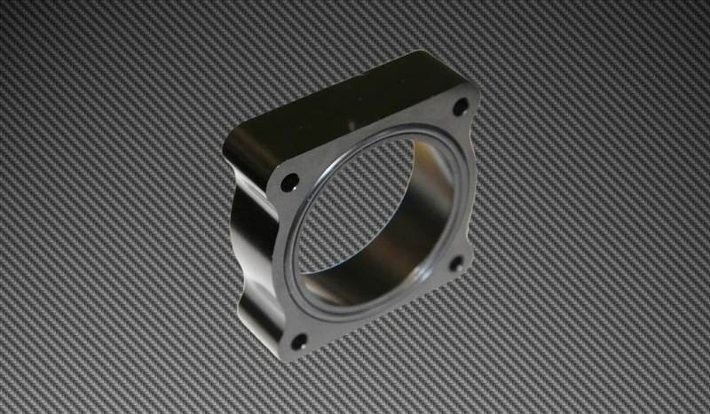 Torque Solution Throttle Body Spacer for 2013 Ford Focus ST - Black