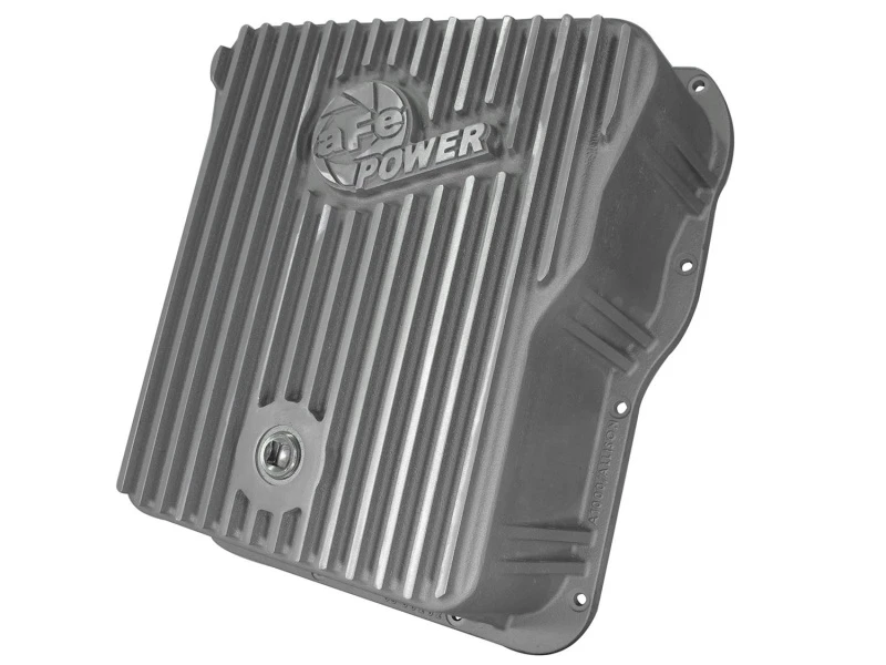 afe_46-70070-6792c74d18ada aFe Transmission Pan Cover (Raw); GM Diesel Trucks 01-14 V8-6.6L (td)