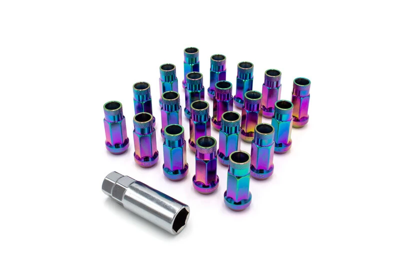 ISR Performance Stahl 50mm Offene Radmuttern M12x1.50 - Neo Chrome