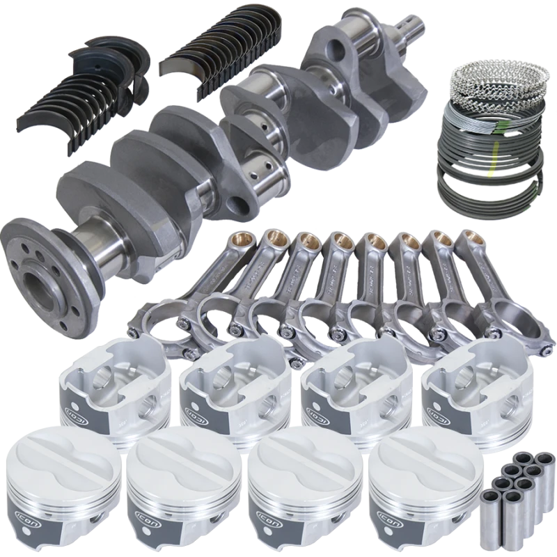 Eagle Chevy 350 Rotierende Baugruppe mit 3,750 Zoll Kurbelwelle und 5,700 Zoll I-Träger Pleuel