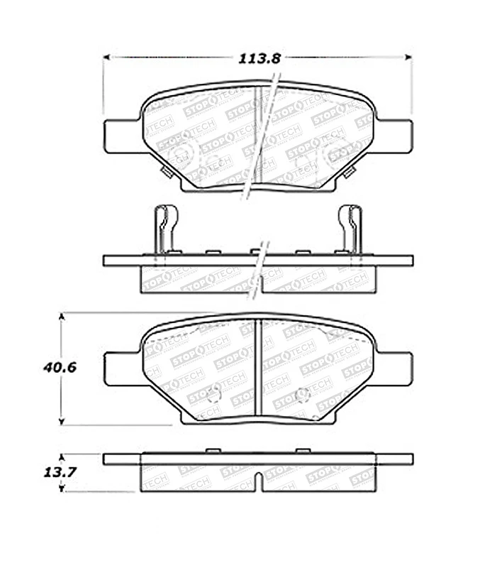 StopTech Street Select Brake Pads - Front