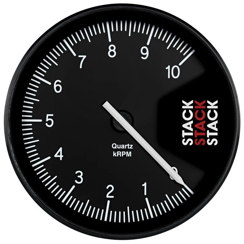 Autometer Stack Professional Action Replay 125mm 0-10K RPM Tachometer - Black