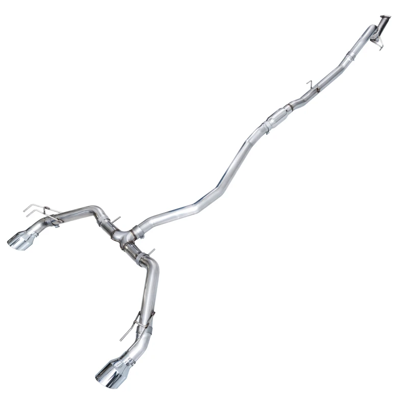 AWE Tuning 22+ Honda Civic Si/Acura Integra Track Edition Catback-Auspuff - Doppelte Chrom-Silber-Tipps