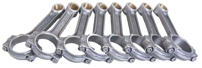 Eagle Chevrolet Small Block 6.000in 4340 I-Beam Connecting Rods w/ ARP 8740 (Set of 8)