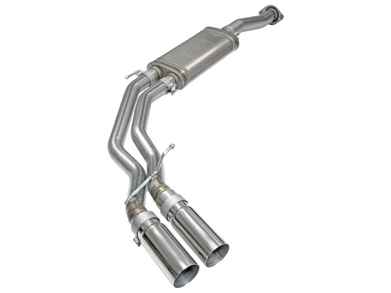 aFe Rebel Exhausts 3in SS Cat-Back 15-16 Ford F-150 EcoBoost V6 2.7/3.5L V8 5.0L w/ Polished Tips